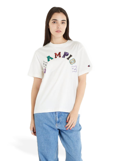 Тениска Champion Crewneck T-Shirt Бяло | 116636 CHA WW033