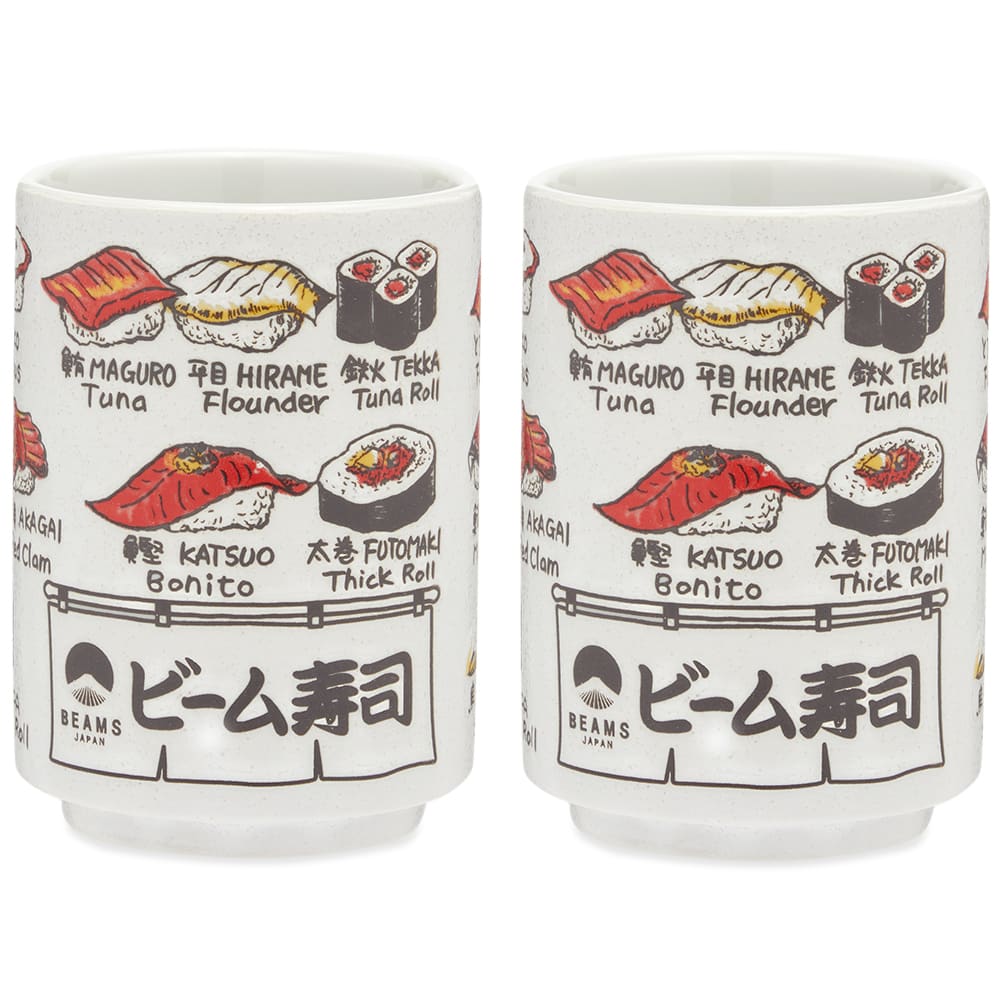 Домашен декор BEAMS BEAMS JAPAN Fish Design Ceramic Cup Set Бяло | 56710391950-94, 1