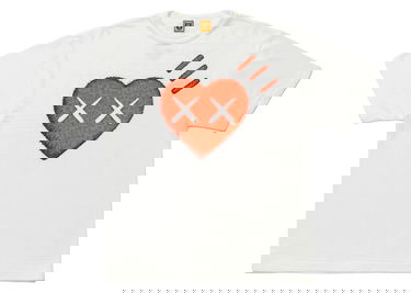 Тениска KAWS KAWS x Human Made Heart T-Shirt Бяло | XX22TE008, 0
