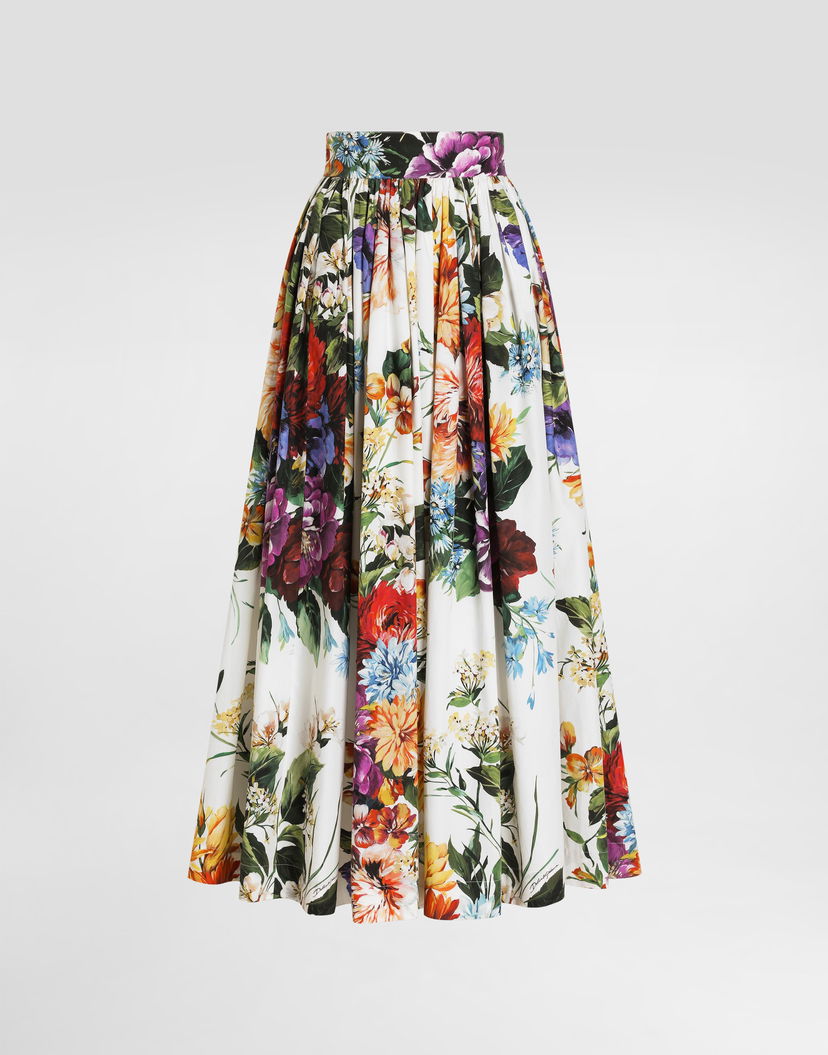 Пола Dolce & Gabbana Dolce & Gabbana Bouquet Flower-print Wide Skirt Многоцветен | F4C6QTHS5TRHA5PC