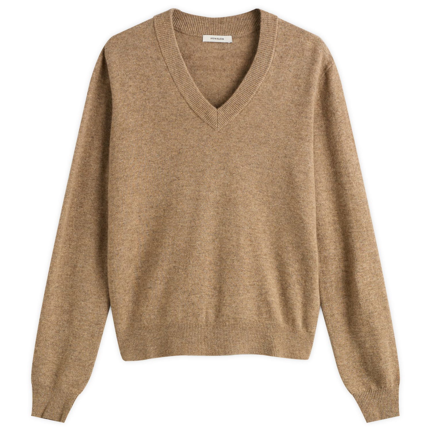 Пуловер Entire Studios Entire Studios Knitted V-Neck Jumper, Size Medium Кафяво | UNU-25-11063-CA, 0