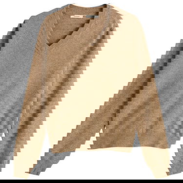 Пуловер Entire Studios Entire Studios Knitted V-Neck Jumper, Size Medium Кафяво | UNU-25-11063-CA, 0