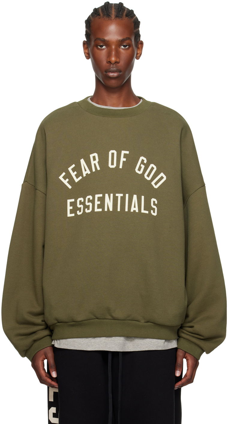 Суитчър Fear of God Designer Crewneck Sweatshirt Зелено | 192BT246265F, 0