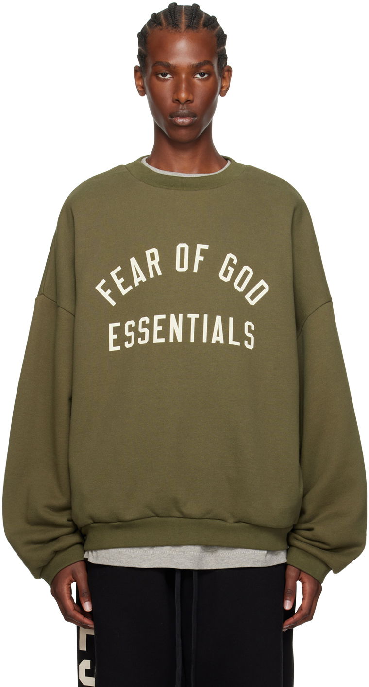 Суитчър Fear of God Designer Crewneck Sweatshirt Зелено | 192BT246265F