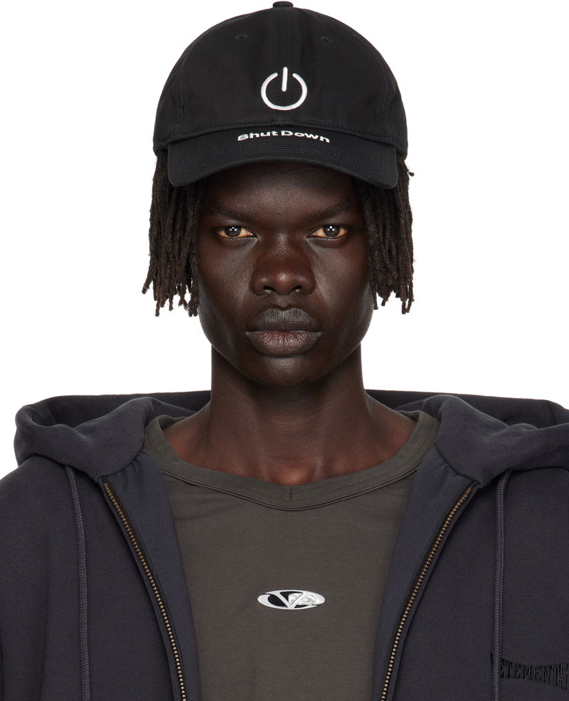 Шапка с козирка VETEMENTS VETEMENTS 'Shut Down' Baseball Cap Черно | UH76CA790B