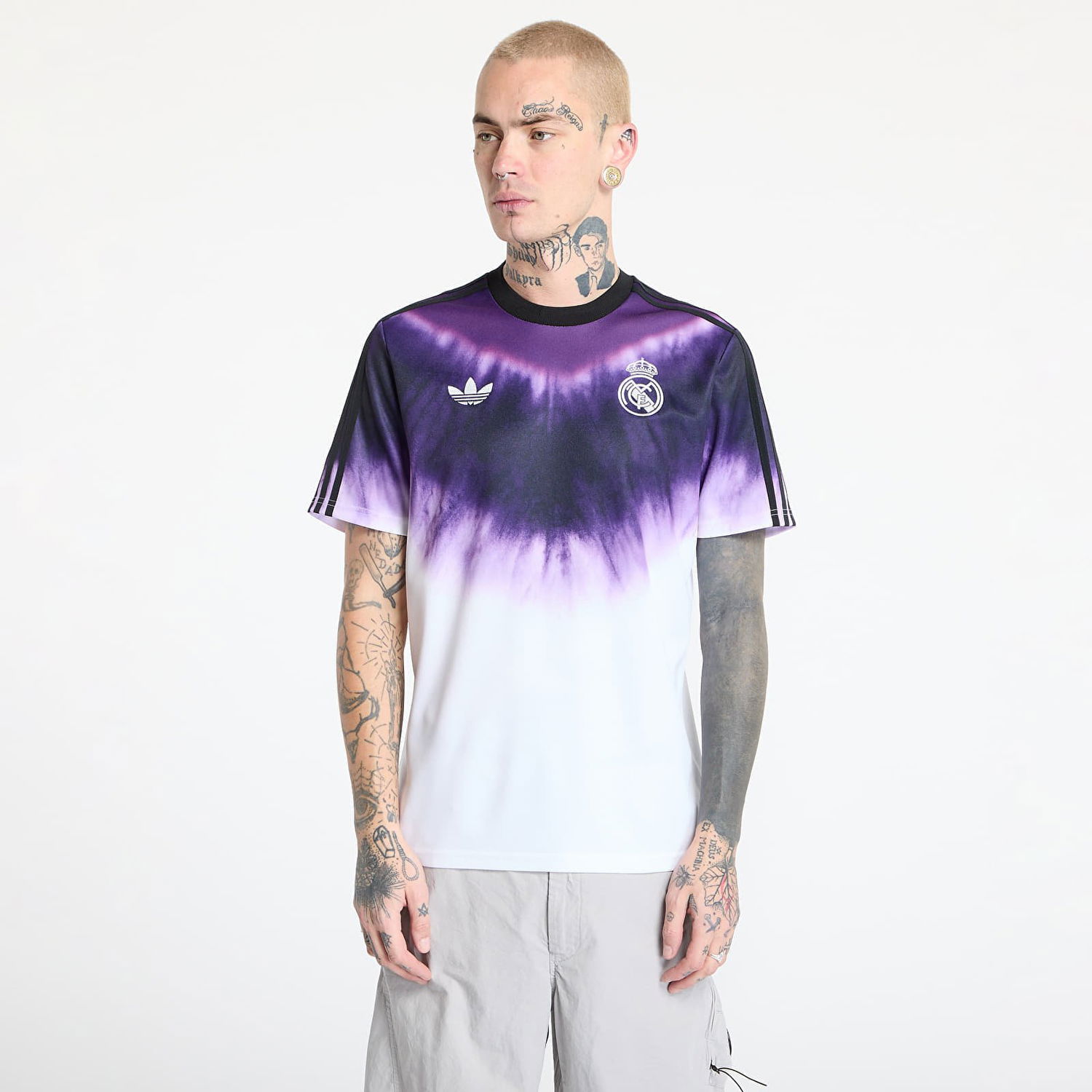 Тениска adidas Originals REAL MADRID Tie-Dye Jersey Лилаво | JF2590, 0