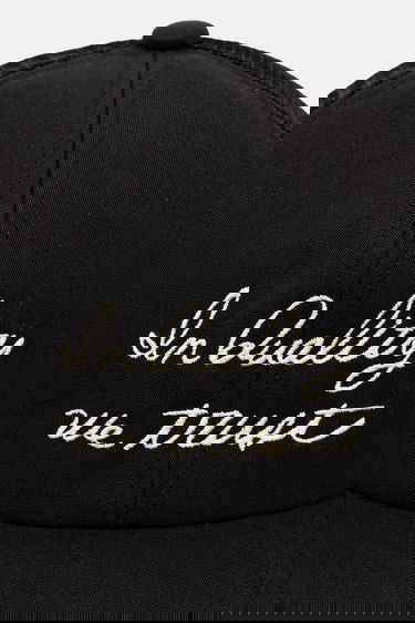 Шапка с козирка visvim goodyear ii Trucker Cap with 'In Quality We Trust' Embroidery Черно | 125103003009, 1