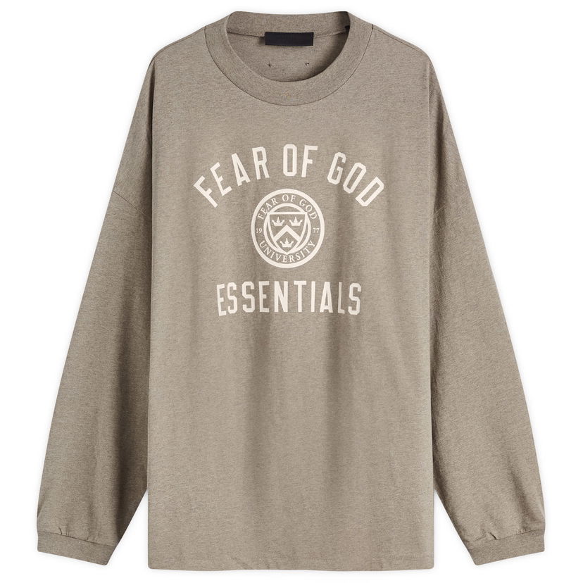 Суитчър Fear of God Essentials Crest Logo Long Sleeve T-Shirt Бежово | 125HO244201F