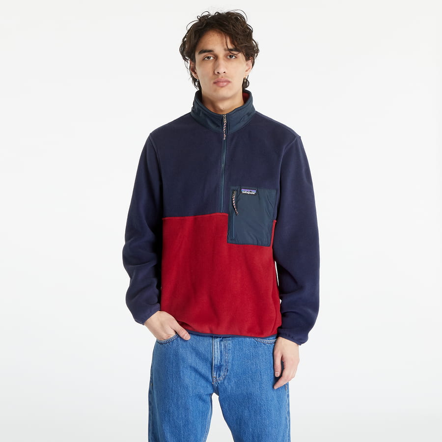 Суитчър Patagonia M's Microdini 1/2 Zip P/O Тъмно синьо | 26200 WAX, 0