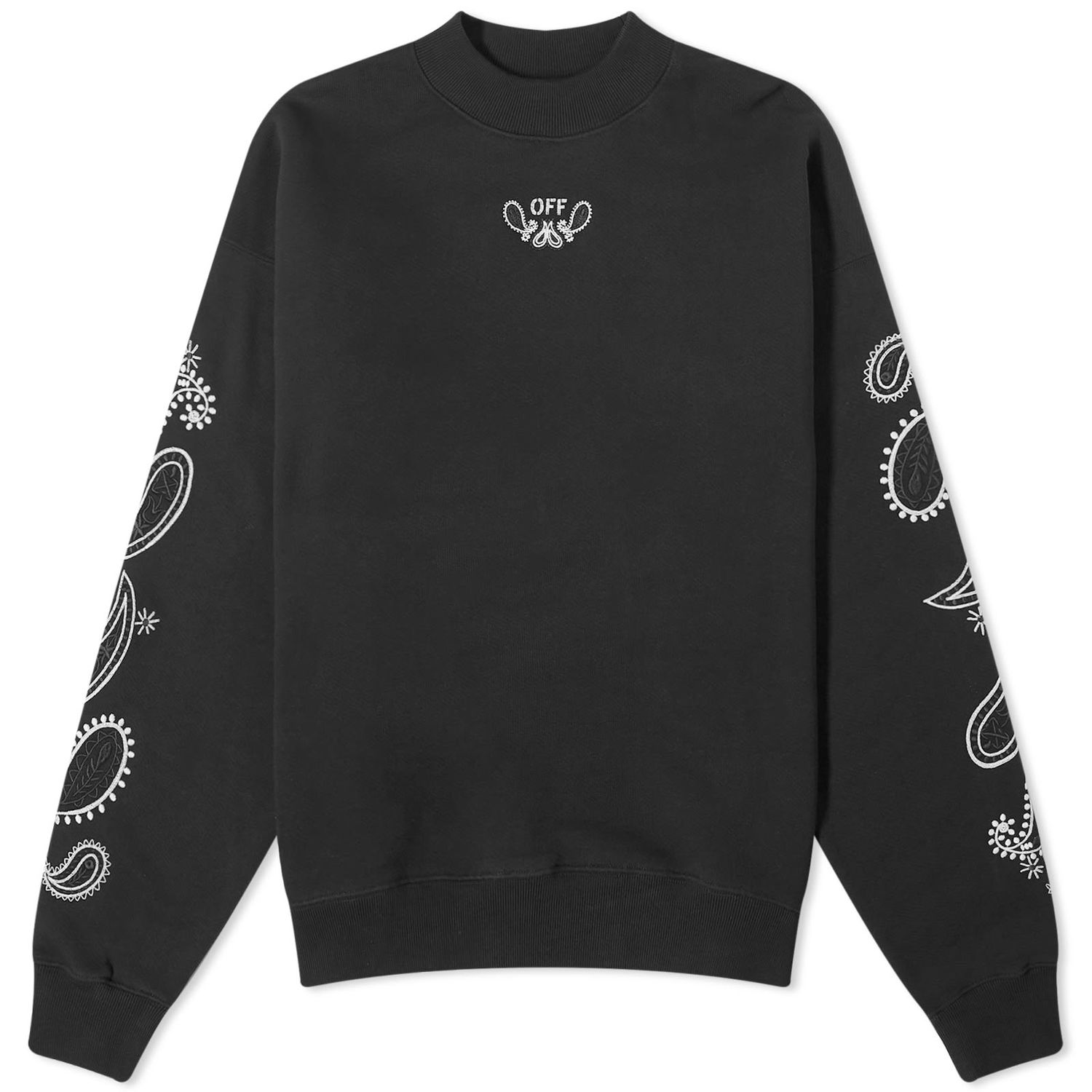 Суитчър Off-White Bandana Arrow Crew Sweat Черно | OMBA054S24FLE0021001, 0