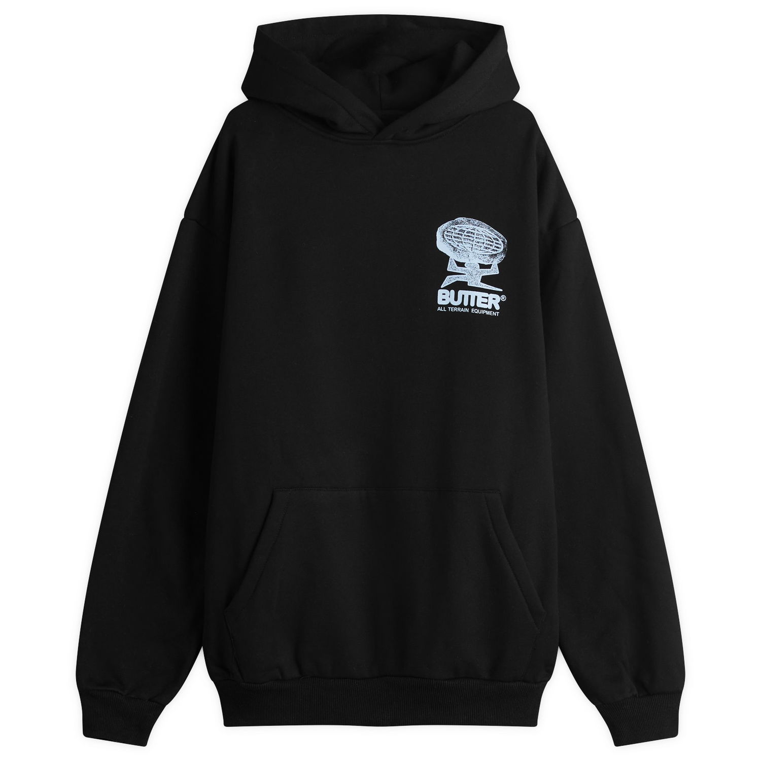 Суитчър Butter Goods Terrain Pullover Hoody, Size Large Черно | BG252205-BLK, 1