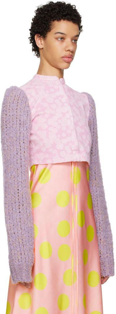 Pокля ERL ERL Floral Cropped Jacket Розово | ERL06J103, 1