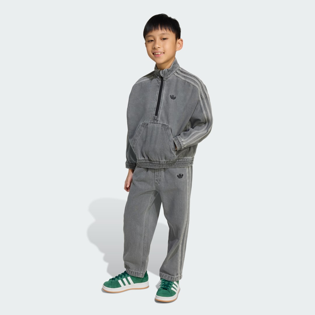 Комплект adidas Performance Denim Tracksuit Crew Сиво | JY3546, 0