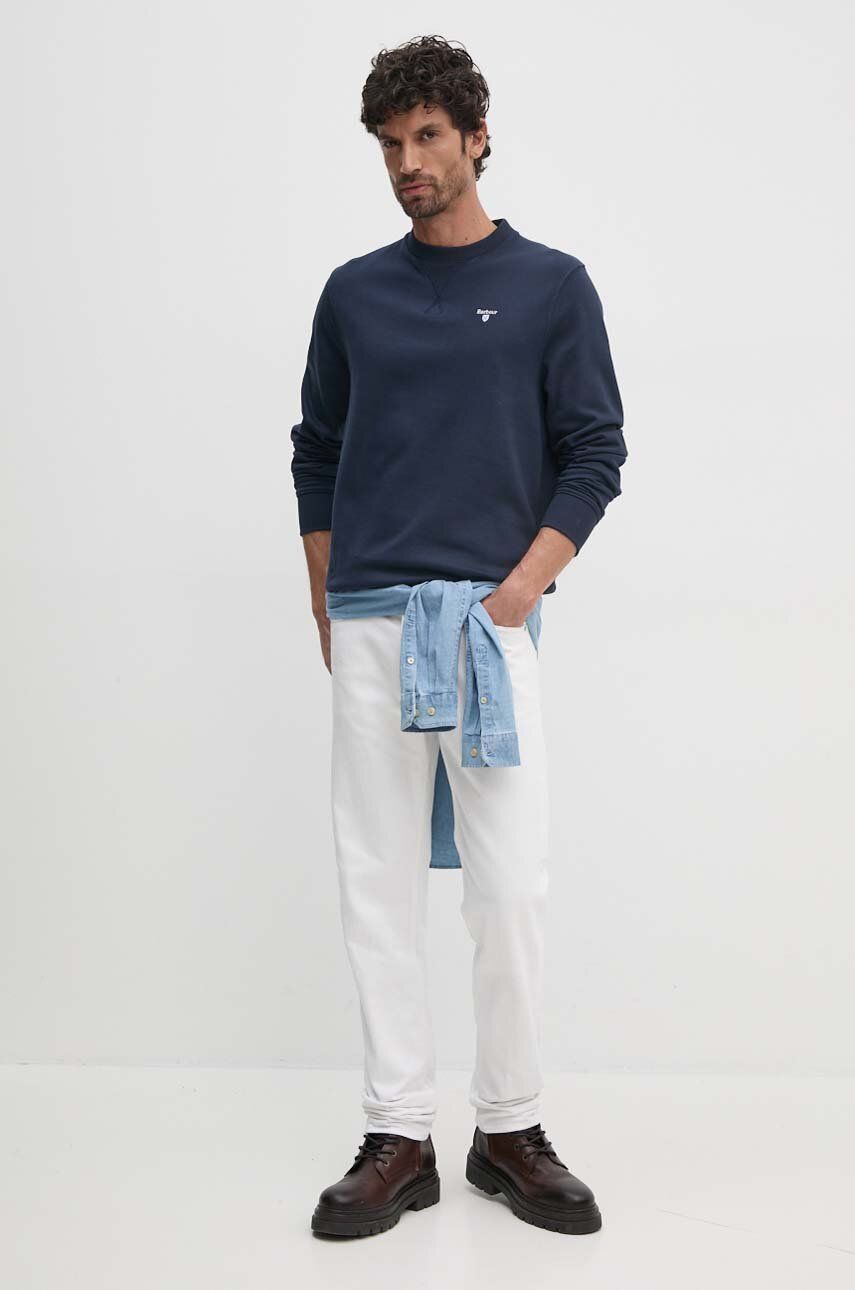 Суитчър Barbour Navy Blue Crew Neck Sweatshirt Тъмно синьо | MOL0643, 1