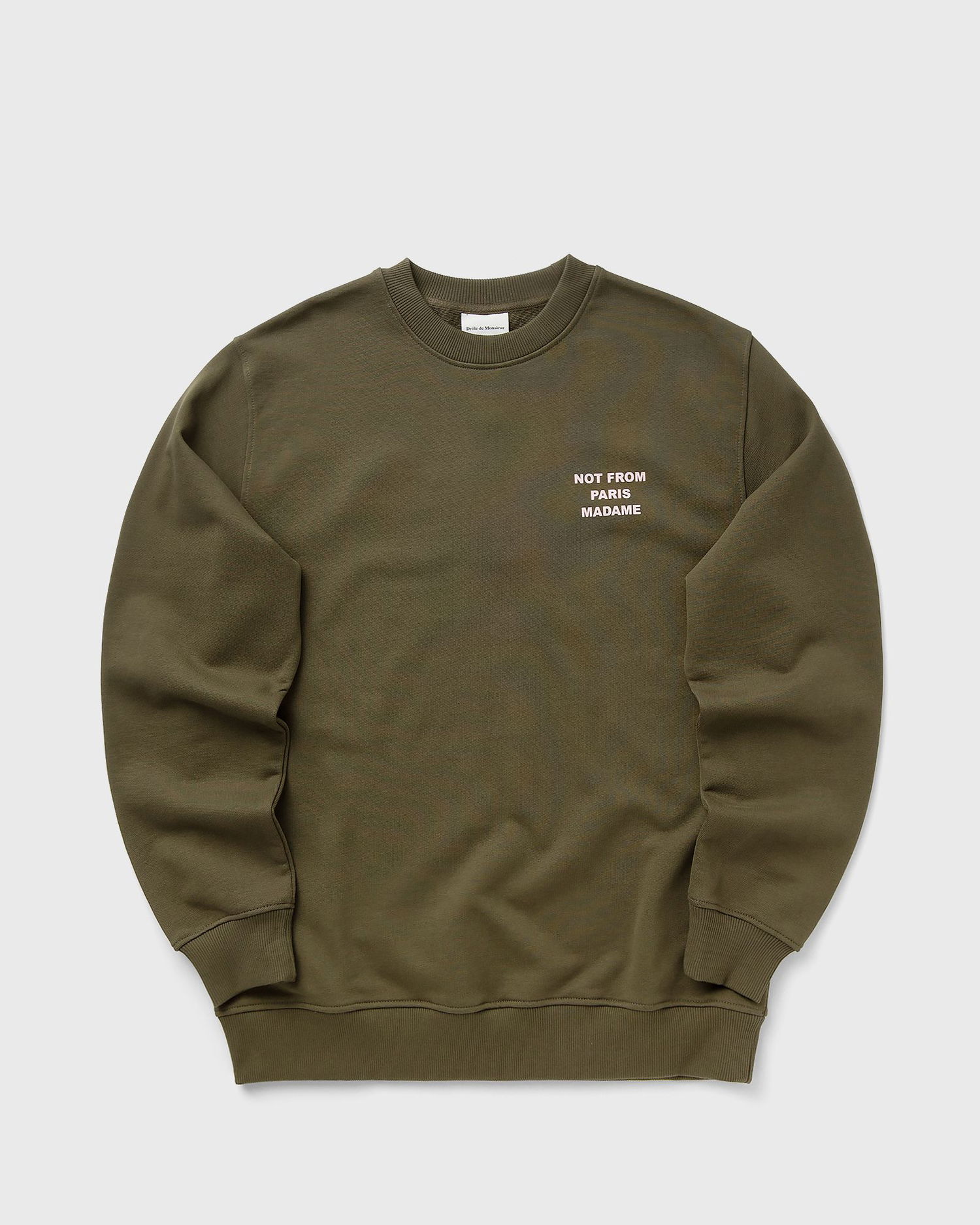 Суитчър Drôle de Monsieur Slogan Sweatshirt Зелено | I-SW149-CO127-KK, 1