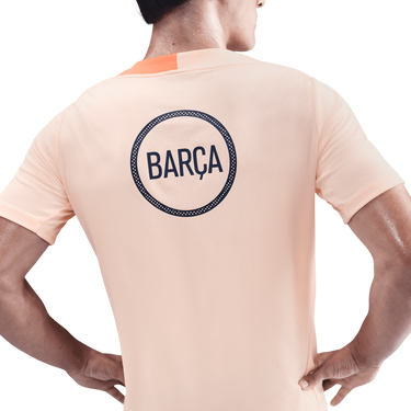 Тениска Nike FC Barcelona Strike Training Shirt Dri-FIT Total 90 Оранжево
 | hm3344-808, 3