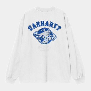 Тениска Carhartt WIP Long Sleeve World Class T-Shirt Бяло | I035435_9, 2