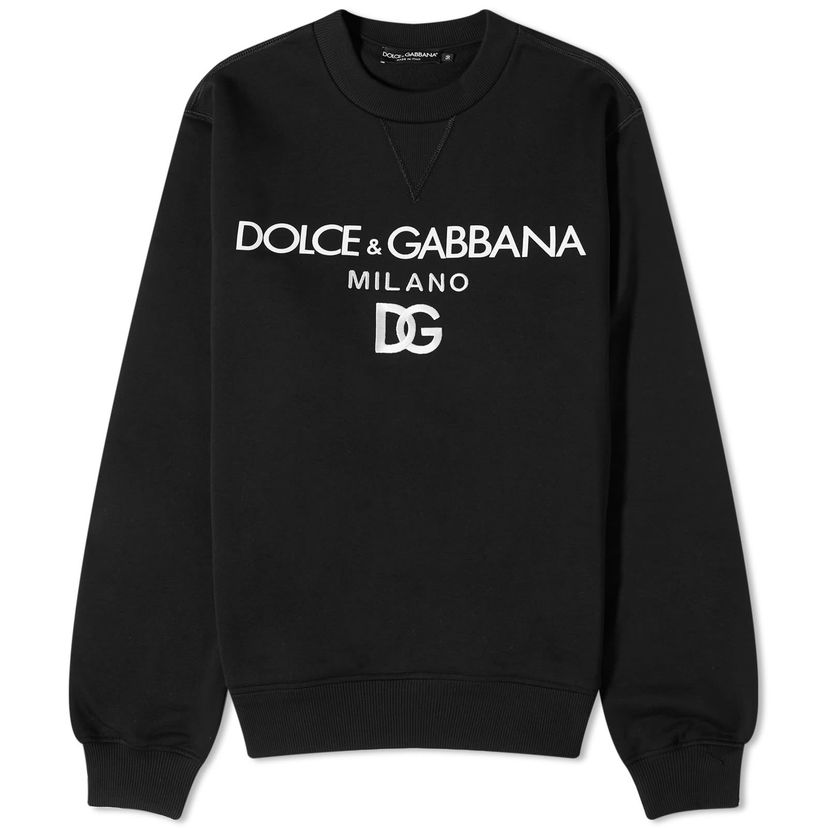 Суитчър Dolce & Gabbana Men's Milano Crew Neck Sweat Black Черно | G9ACGZFU7DU-N0000