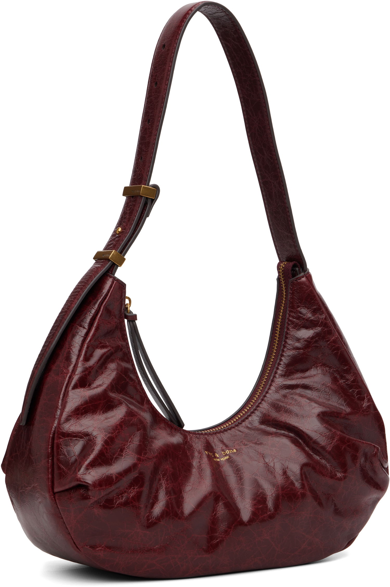 Чанта през рамо rag & bone Rag & Bone Hudson Shoulder Bag Бургунди | LE101002, 1
