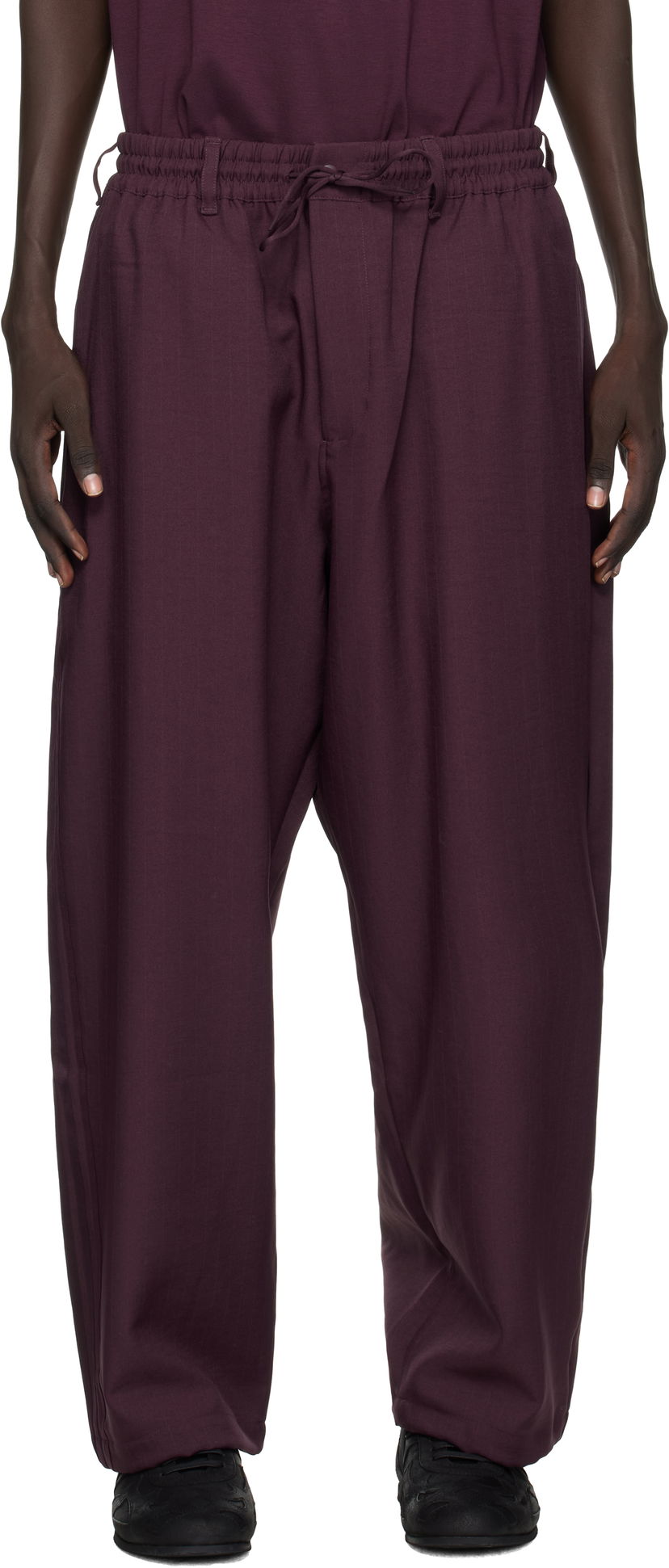Спортни панталони Y-3 Y-3 Sport Uniform Track Pants Бургунди | KA9531
