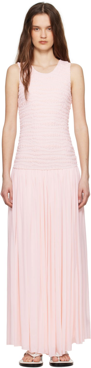 Pокля Jil Sander Jil Sander Shirred Maxi Dress Розово | J02CT0475_J20266, 0