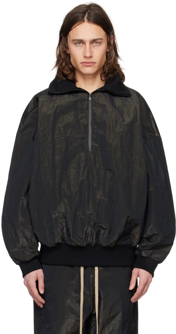 Яке Fear of God Black Half-Zip Jacket Черно | FG830-210WRP