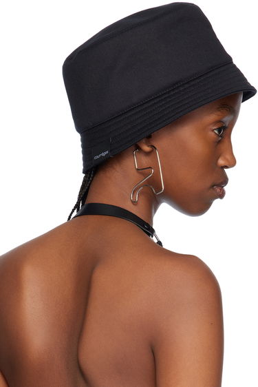 Шапка с козирка Courrèges Signature Bucket Hat Черно | 124ACP005CO0024, 2