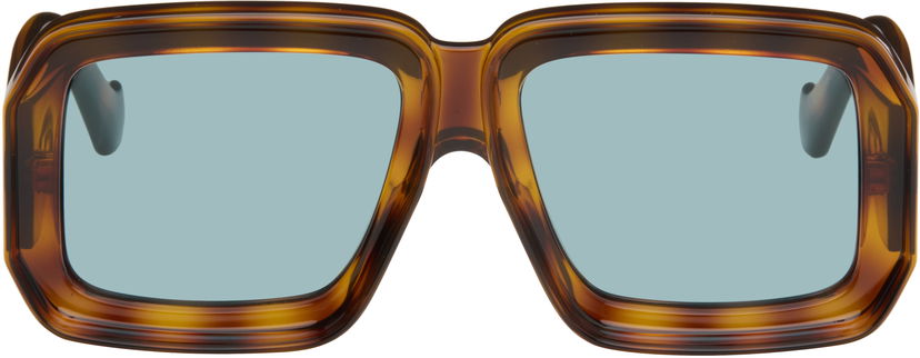Слънчеви очила Loewe Paula's Ibiza Dive Chunky Squared-Frame Eyewear Кафяво | LW40064U 192337136368
