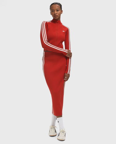 Пуловер adidas Performance Adicolor Slim-Fit Knitted Track Top Червено | JY2598, 2