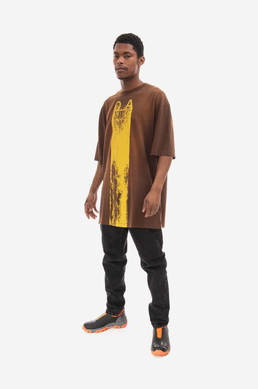 Тениска A-COLD-WALL* T-Shirt With Print Кафяво | ACWMTS093, 1