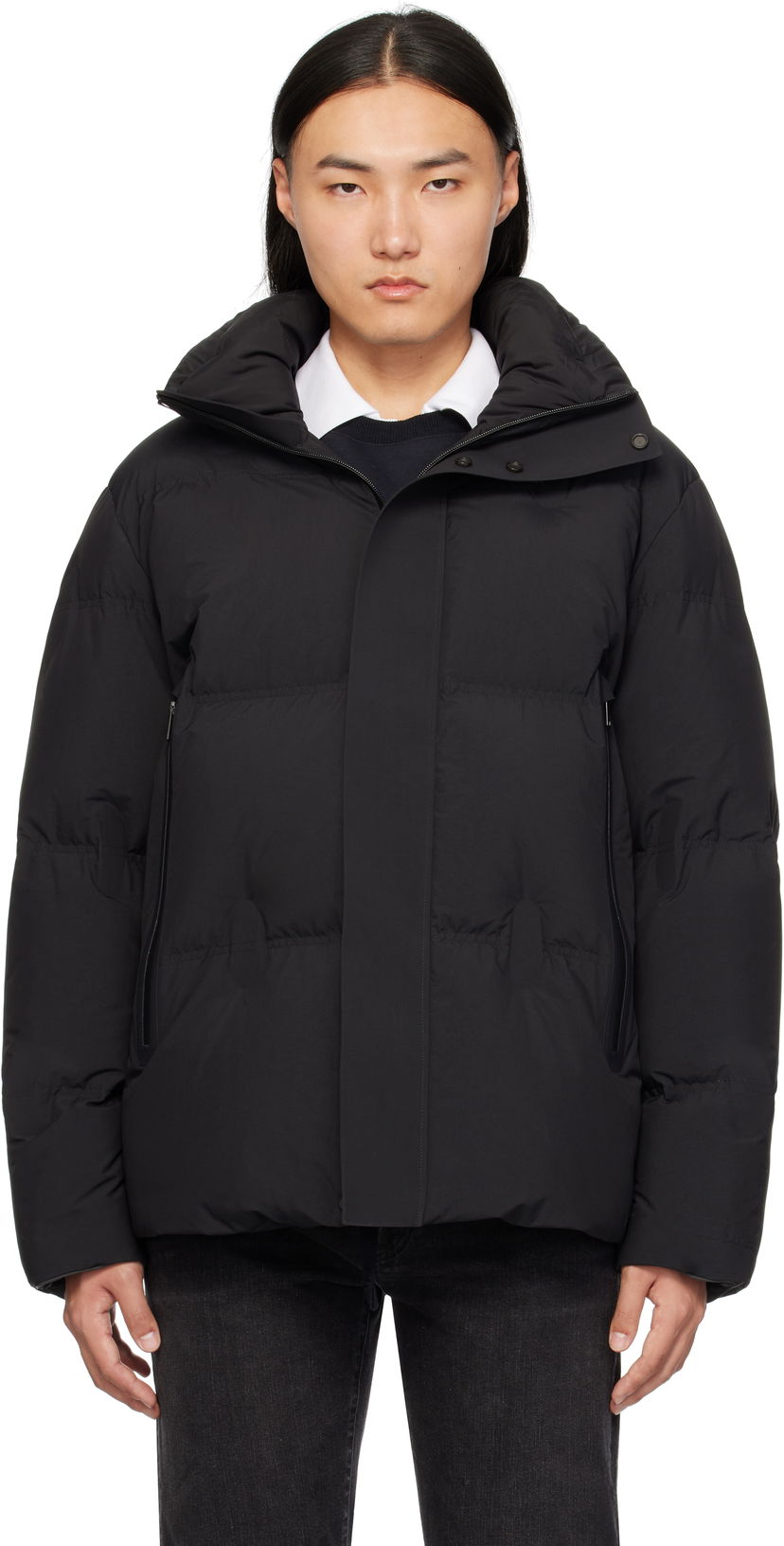 Пухо яке ZEGNA Hooded Down Jacket Черно | UETF7A8-ECT574