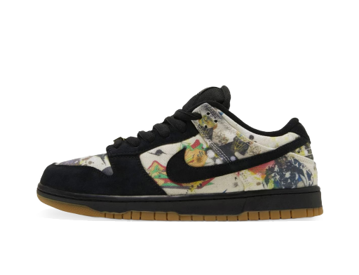 Скеитбординг Nike SB Supreme x Dunk Low "Rammellzee" Черно | FD8778-001