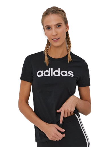 Тениска adidas Performance Essentials Slim Logo Черно | GL0769