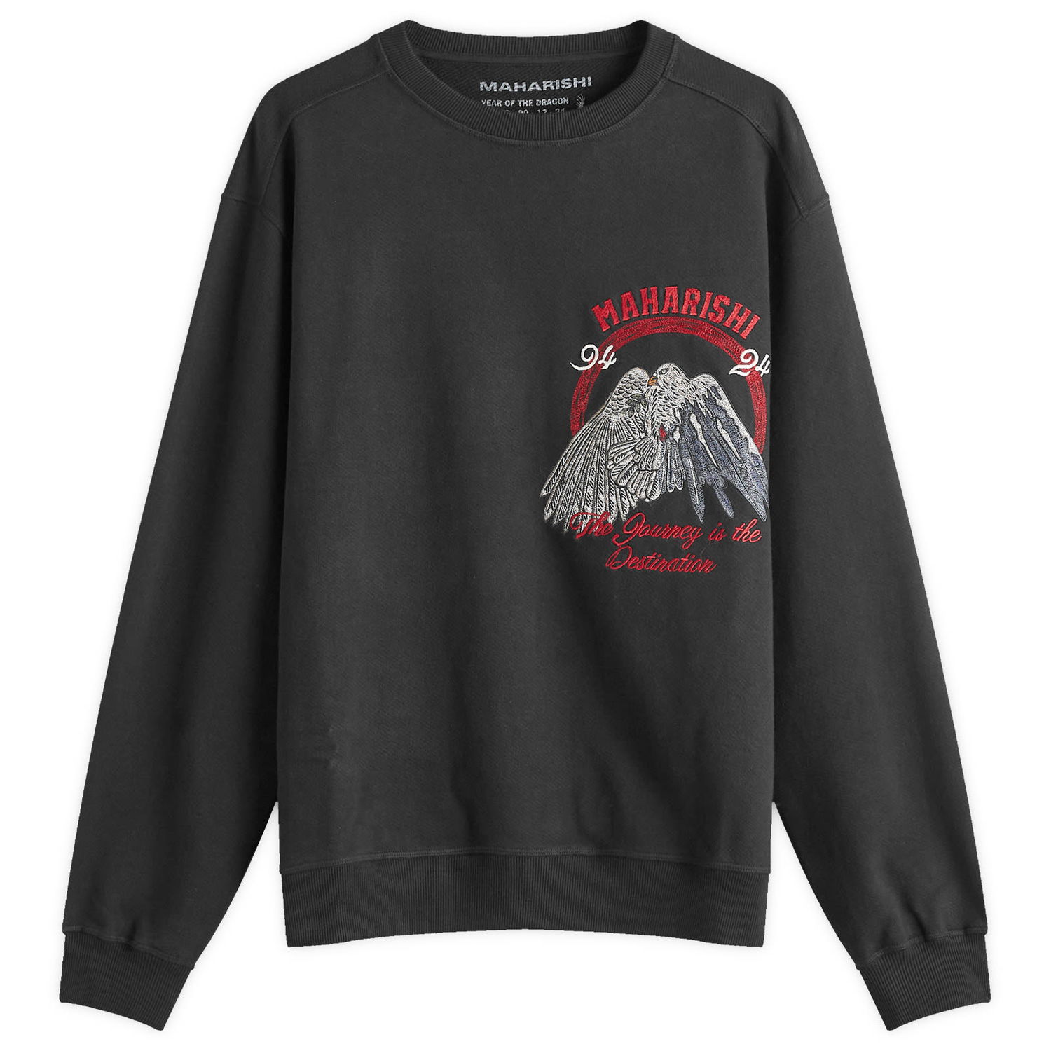 Суитчър Maharishi Peace Mount Crew Sweatshirt Черно | 5317-BLK, 0