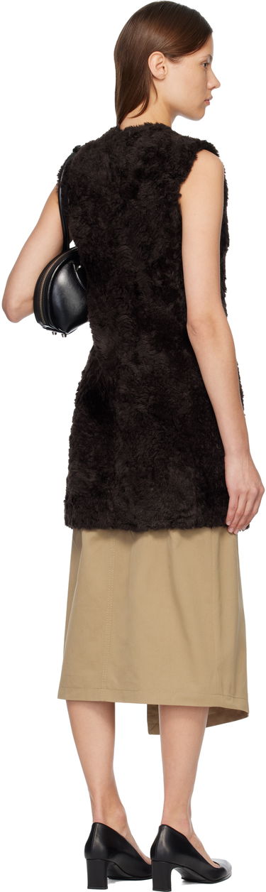 Pокля Acne Studios Faux-Fur Minidress Кафяво | A20869-, 2