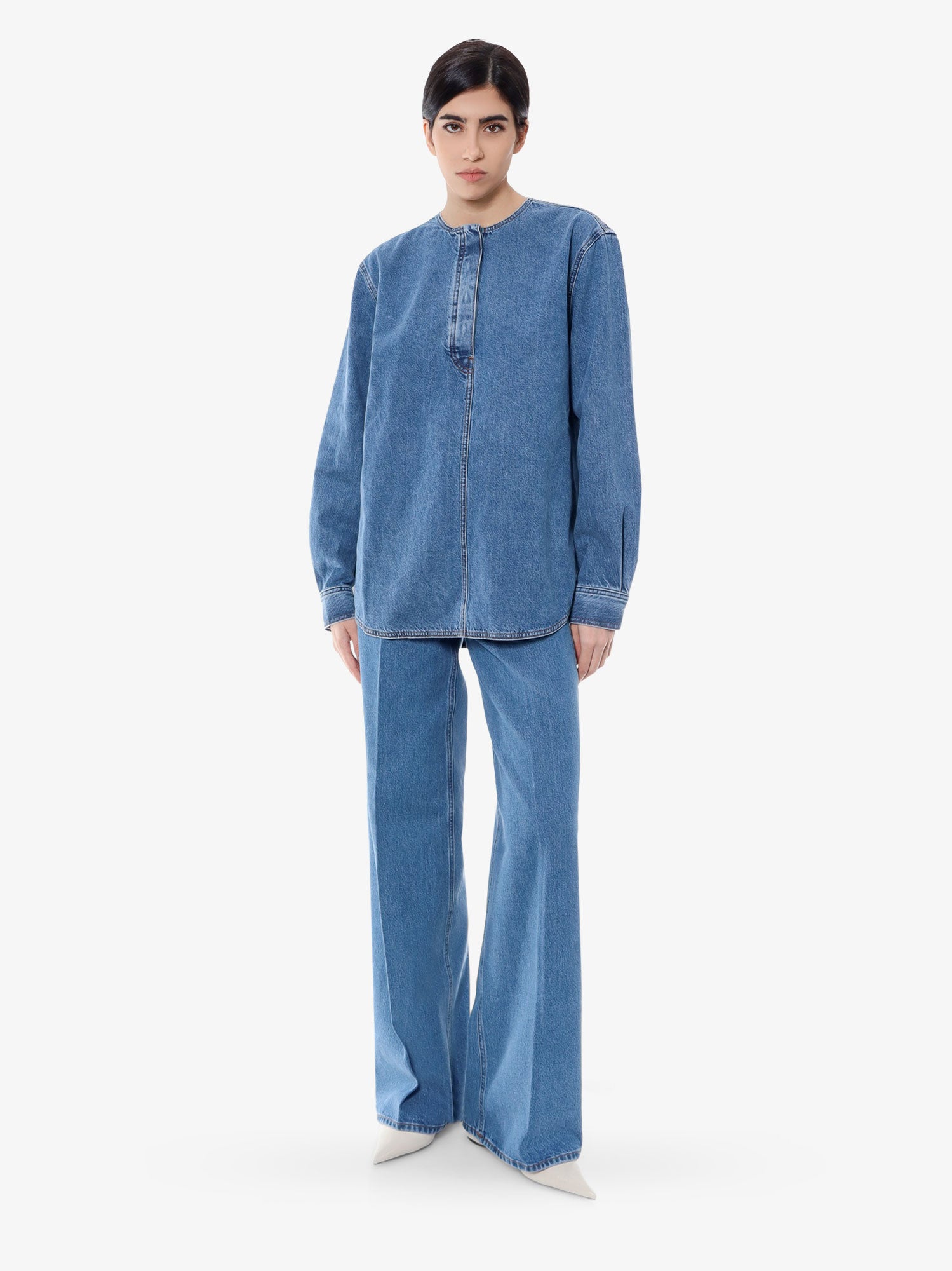 Риза TOTEME Denim Shirt Синьо | 242WRT1746FB0045167, 1