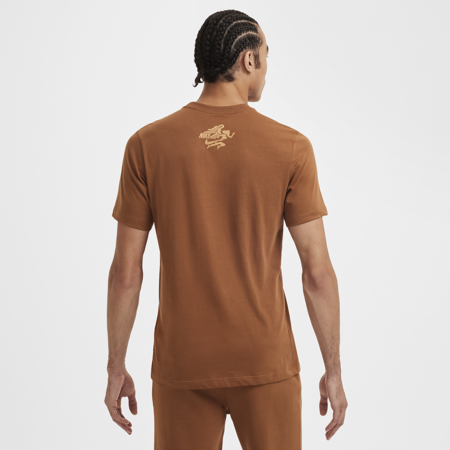 Тениска Nike T-Shirt Print Brown Кафяво | FZ7985-281, 1