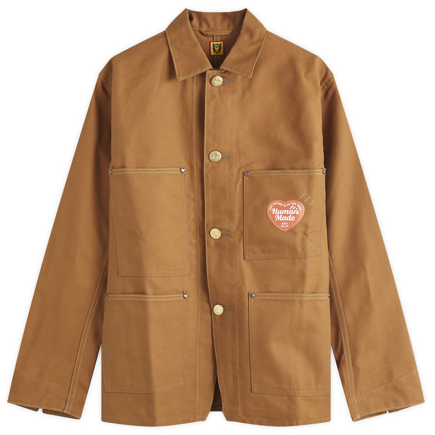 Риза Human Made Coverall Jacket by Human Made Кафяво | HM28JK011-BR, 0