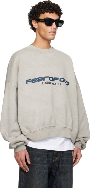 Суитчър Fear of God ESSENTIALS Holiday Heavy Fleece Cropped Relaxed Sweatshirt Бежово | 192HO256891F, 1