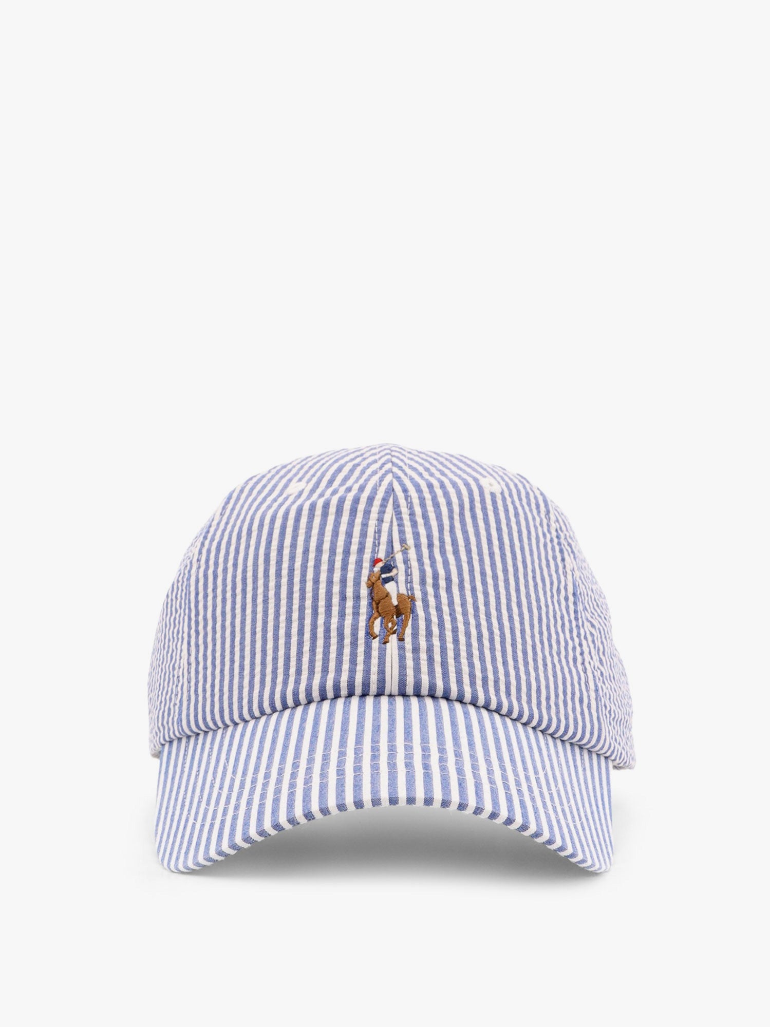 Шапка с козирка Polo by Ralph Lauren Striped Seersucker Baseball Cap by Polo Ralph Lauren Синьо | 710957166001, 0