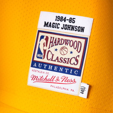 Фланелка Mitchell & Ness Authentic Jersey Los Angeles Lakers Magic Johnson Жълто | AJY4GS18088-LALLTGD84EJH, 1