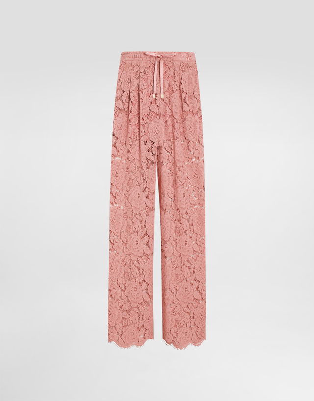 Dolce & Gabbana Flared Floral Lace Pants