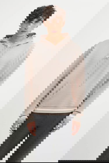 Суитчър Filling Pieces Knit Hoodie with Applique Бежово | 422532500265, 0