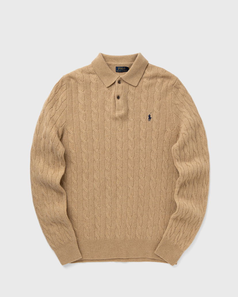Пуловер Polo by Ralph Lauren Cable-Knit Polo Sweater Бежово | 710974165004