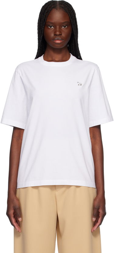 Тениска MAISON KITSUNÉ Maison Kitsuné Baby Fox Patch Comfort T-Shirt Бяло | OW00130KJ0008, 0