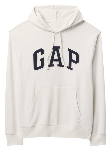 Суитчър GAP French Terry Logo Hoodie Бяло | 868460-08, 4