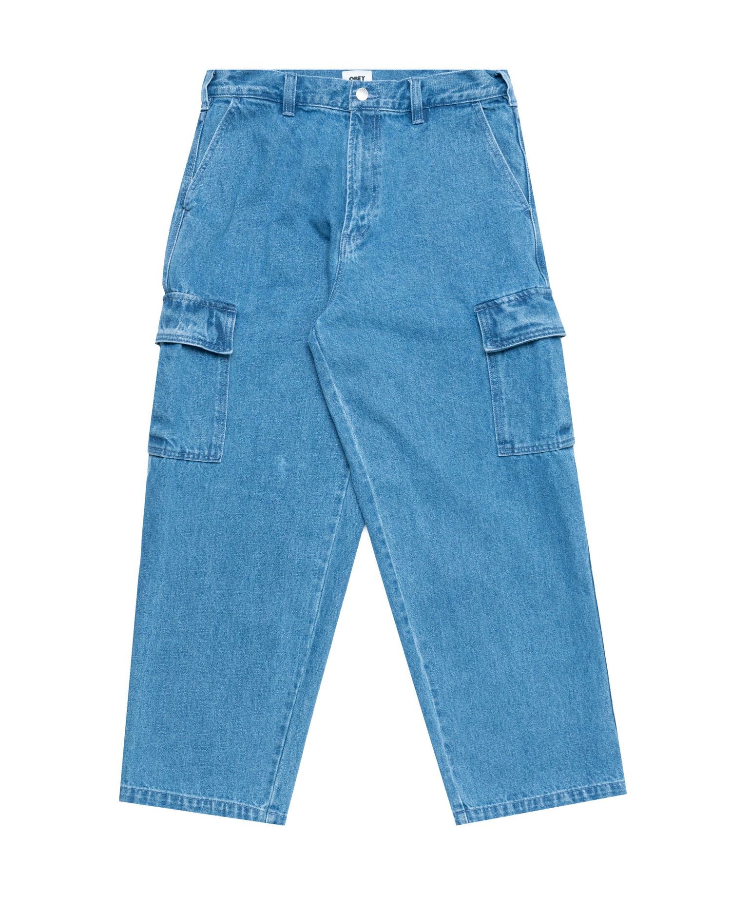 Панталони OBEY Big Wig Cargo Denim Pant Синьо | 142010094-LIN, 0