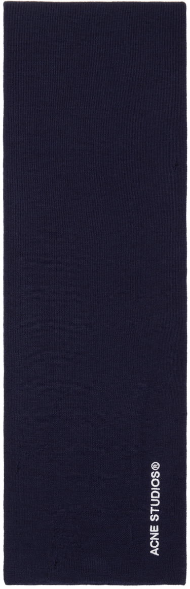 Шал Acne Studios Acne Studios Vintage Scarf Тъмно синьо | CA0333-, 0