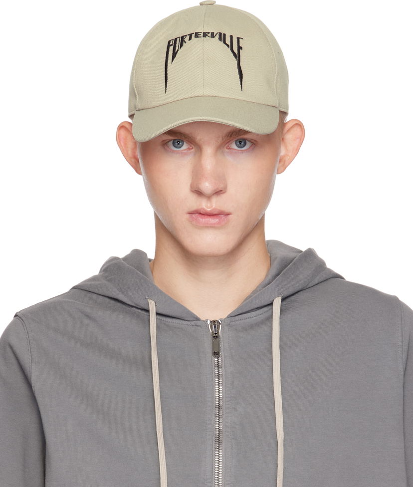 Шапка с козирка Rick Owens Baseball Cap Бежово | DA02D2478 DOEM6