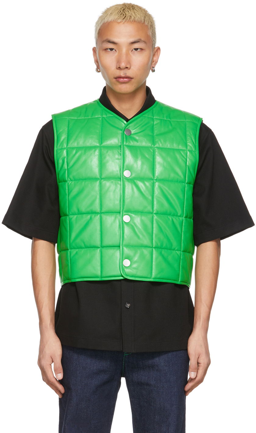 Жилетка Bottega Veneta Padded Gilet Vest Зелено | 686402 VKLC0, 0